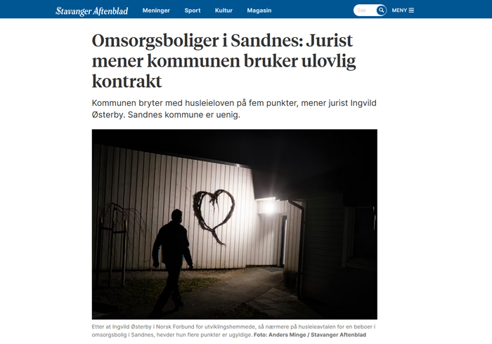 Ulovlige husleiekontrakter i Sandnes - NFU Norge